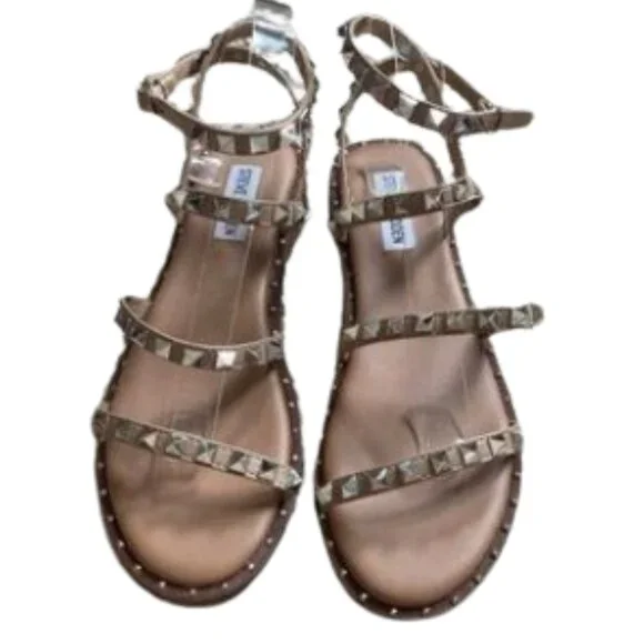 Steve Madden Travel tan sandals women’s size 8 - Picture 1 of 10